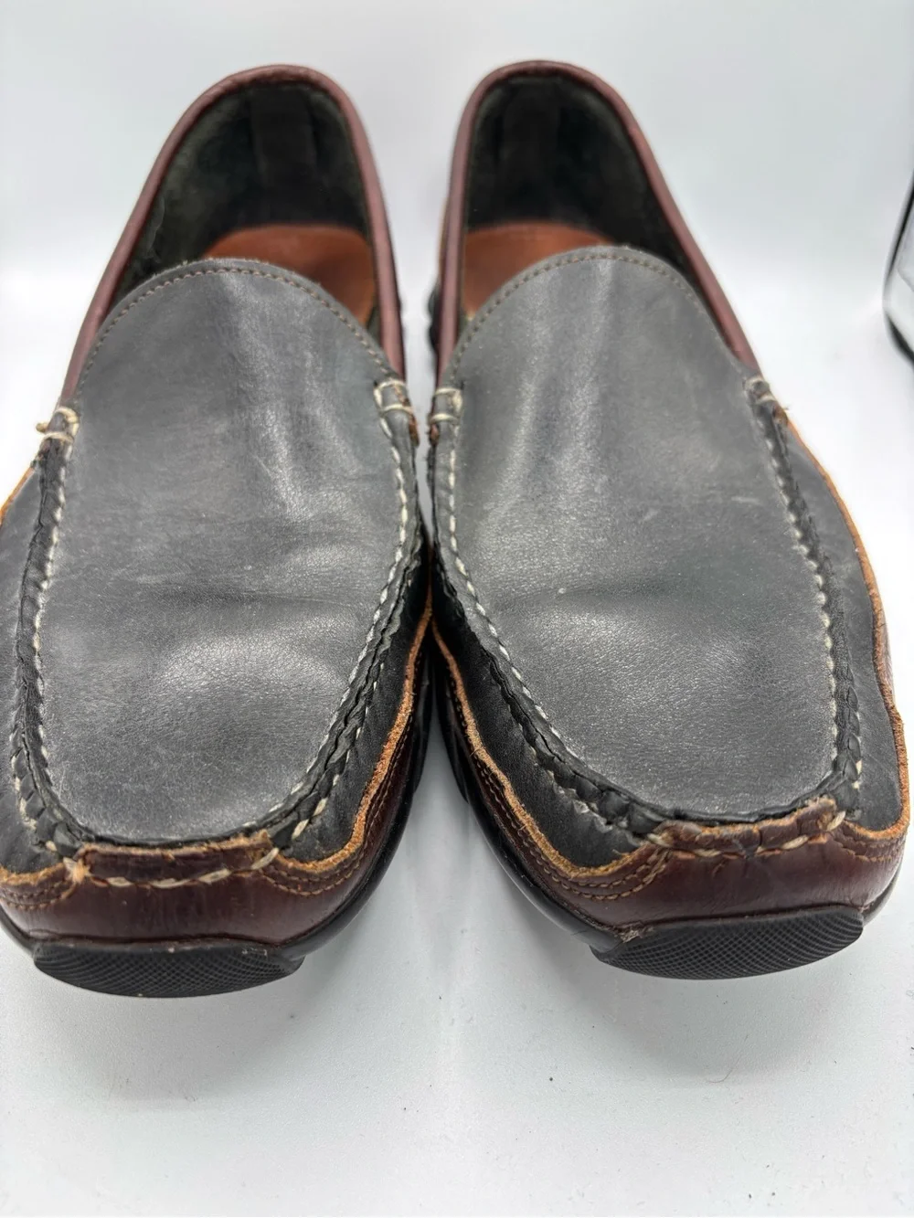 Allen Edmonds Boulder Venetian Driving Moccasins Leather Slip Ons Loafers